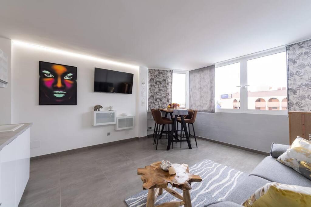 普拉亚戴尔雷安格莱斯Attico Playa De Ingles Con Parking E Piscina公寓 外观 照片